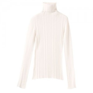 Longchamp Sweater Ivory | VUP-918264