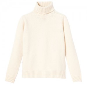 Longchamp Turtleneck sweater Ecru | GOR-056893