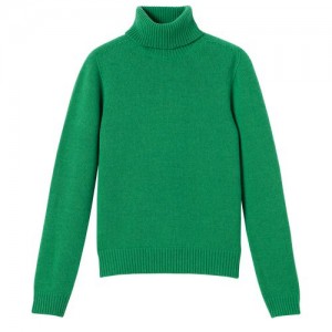 Longchamp Turtleneck sweater Green | EOQ-370186