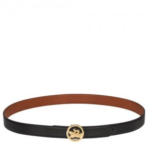 Longchamp belt Black/Cognac | ZHE-785264
