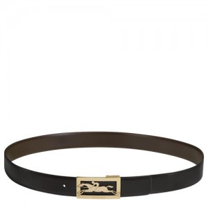 Longchamp belt Black/Mocha | ISU-689035